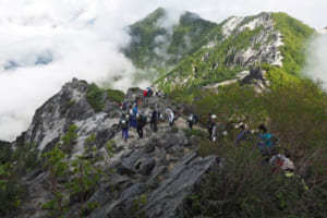高嶺の稜線