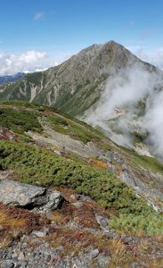中白根峰から北岳